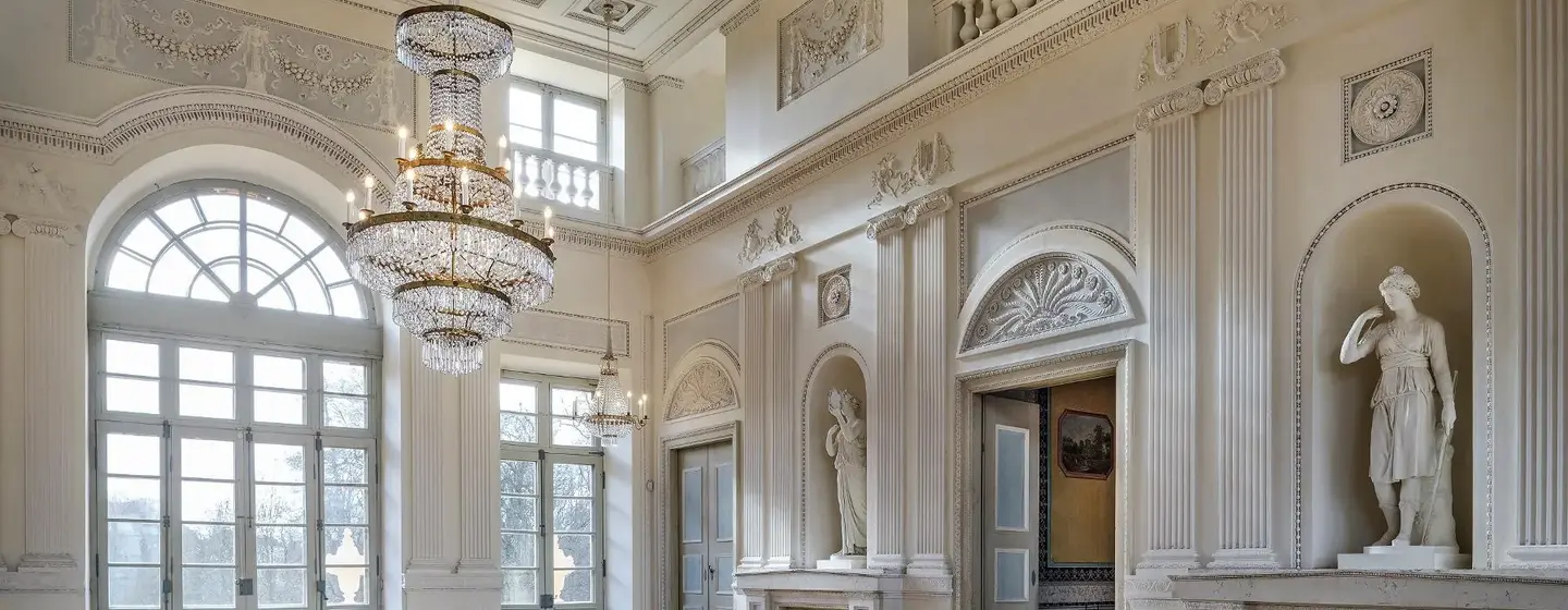 Foto: Staatliche Schlösser und Gärten Baden-Württemberg, Günther Bayerl Schloss Favorite Ludwigsburg, Speisesaal